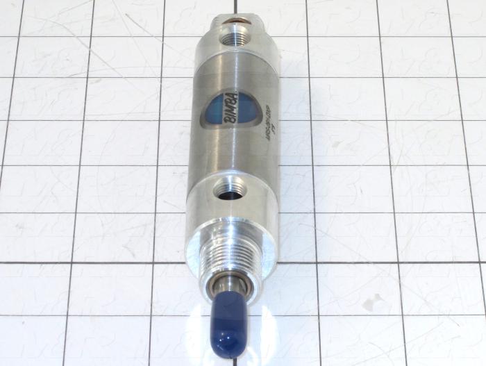 Air Cylinders, Rod Type, Standard NFPA, 5/16-24 UNF Rod Thread, Double Acting Model, 1 1/16" Bore, 1" Stroke, Both Ends Cushion