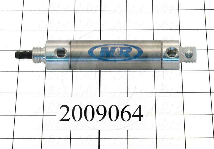 Air Cylinders, Rod Type, Standard NFPA, 5/16-24 UNF Rod Thread, Double Acting Model, 1 1/16" Bore, 2" Stroke, Both Ends Cushion