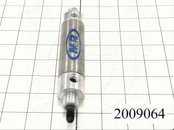 Air Cylinders, Rod Type, Standard NFPA, 5/16-24 UNF Rod Thread, Double Acting Model, 1 1/16" Bore, 2" Stroke, Both Ends Cushion
