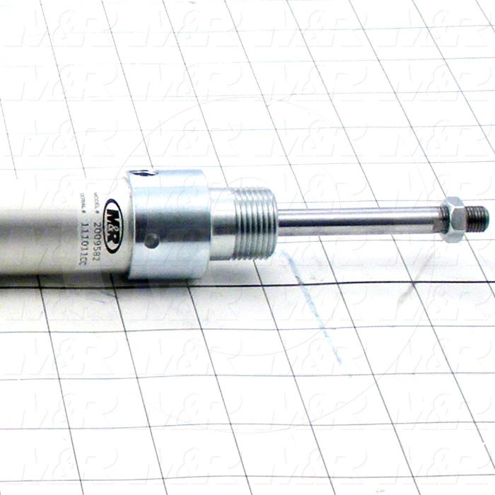 Air Cylinders, Rod Type, Standard NFPA, 5/16-24 UNF Rod Thread, Double Acting Model, 1 1/8" Bore, 14" Stroke