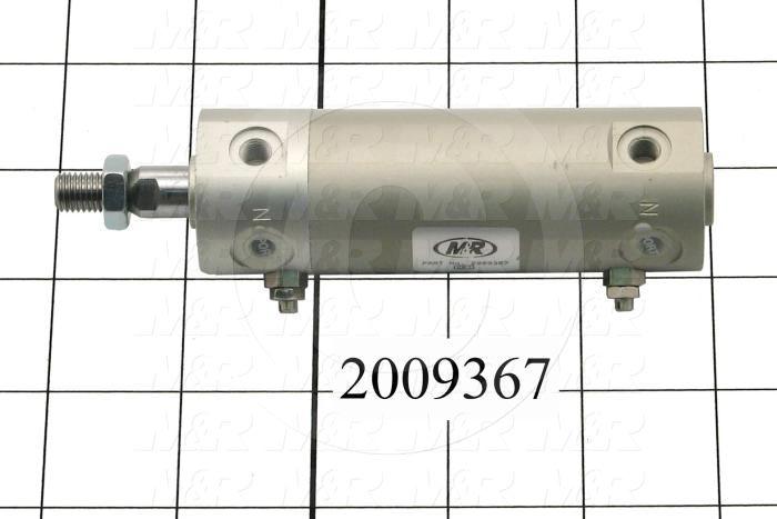 Air Cylinders, Rod Type, Standard NFPA, 5/16-24 UNF Rod Thread, Double Acting Model, 25 mm Bore, 1" Stroke, Both Ends Cushion
