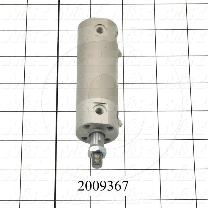 Air Cylinders, Rod Type, Standard NFPA, 5/16-24 UNF Rod Thread, Double Acting Model, 25 mm Bore, 1" Stroke, Both Ends Cushion