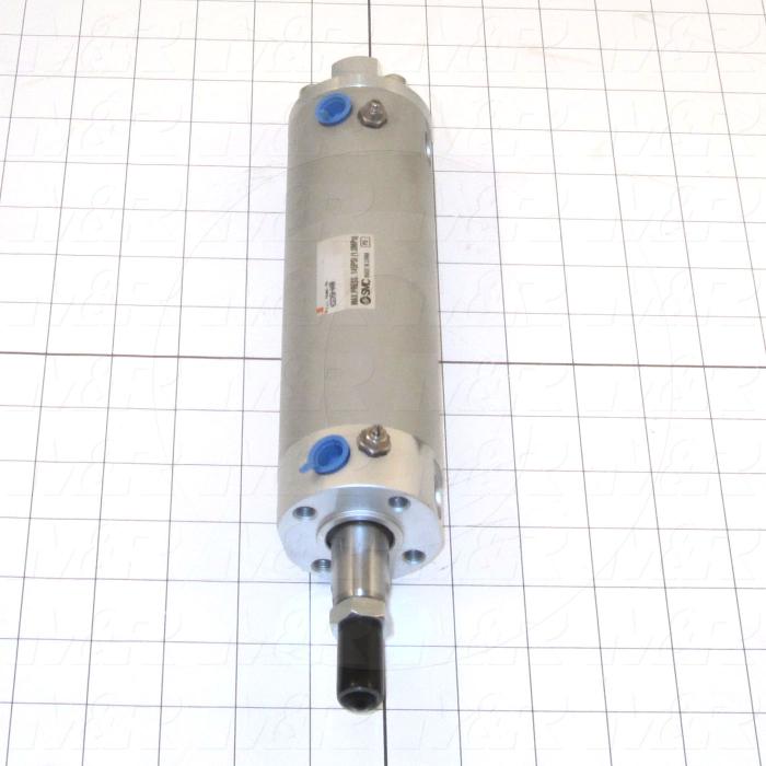 Air Cylinders, Rod Type, Standard NFPA, 5/16-24 UNF Rod Thread, Double Acting Model, 50 mm Bore, 4" Stroke, Both Ends Cushion