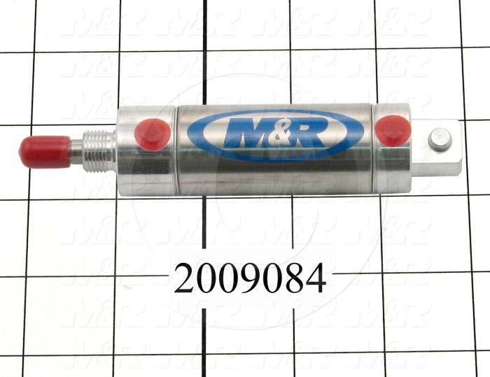 Air Cylinders, Rod Type, Standard NFPA, 7/16-20 UNF Rod Thread, Double Acting Model, 1 1/2" Bore, 2" Stroke, Both Ends Cushion