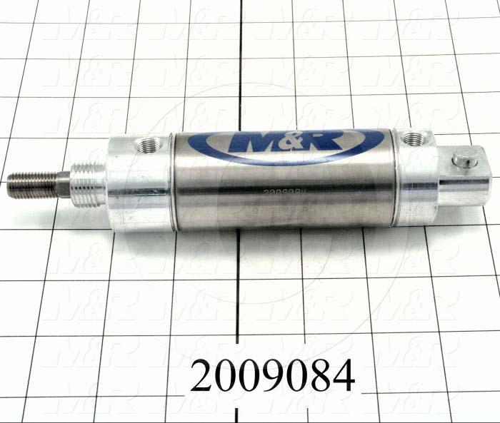 Air Cylinders, Rod Type, Standard NFPA, 7/16-20 UNF Rod Thread, Double Acting Model, 1 1/2" Bore, 2" Stroke, Both Ends Cushion