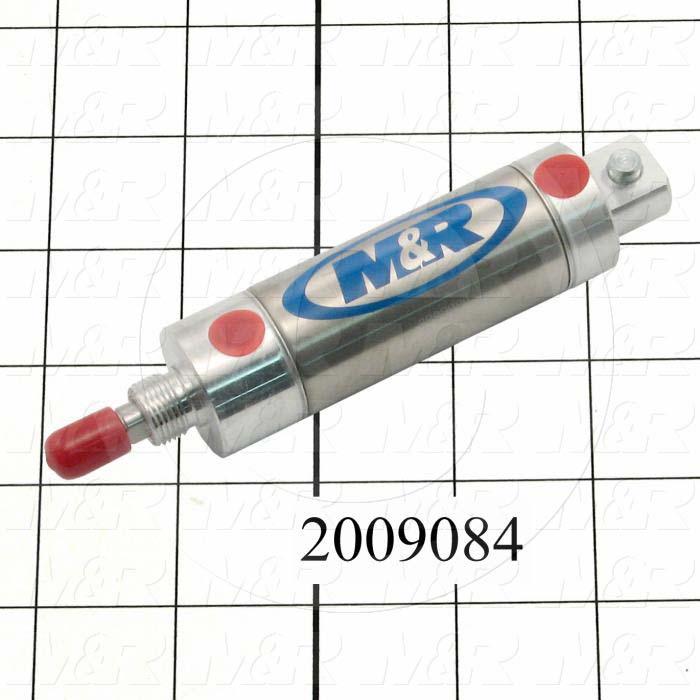 Air Cylinders, Rod Type, Standard NFPA, 7/16-20 UNF Rod Thread, Double Acting Model, 1 1/2" Bore, 2" Stroke, Both Ends Cushion