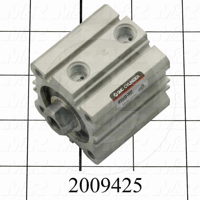 Air Cylinders, Rod Type, Standard NFPA, Double Acting Model, 32 mm Bore, 25 mm Stroke, Both Ends Cushion