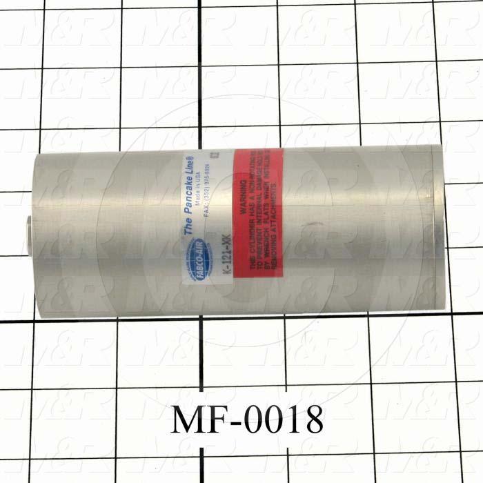 Air Cylinders, Single Rod Non-Rotating Type, 5/16-24 UNF Rod Thread, Double Acting Model, 1 1/8" Bore, 4" Stroke, Second Fold Function