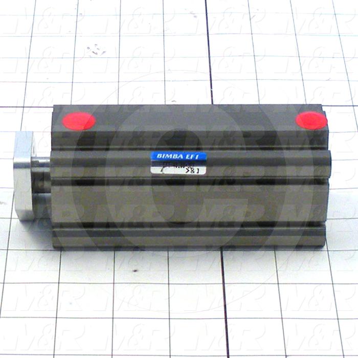 Air Cylinders, Single Rod Non-Rotating Type, Standard NFPA, Double Acting Model, 40 mm Bore, 100 mm Stroke, Rubber Bumper