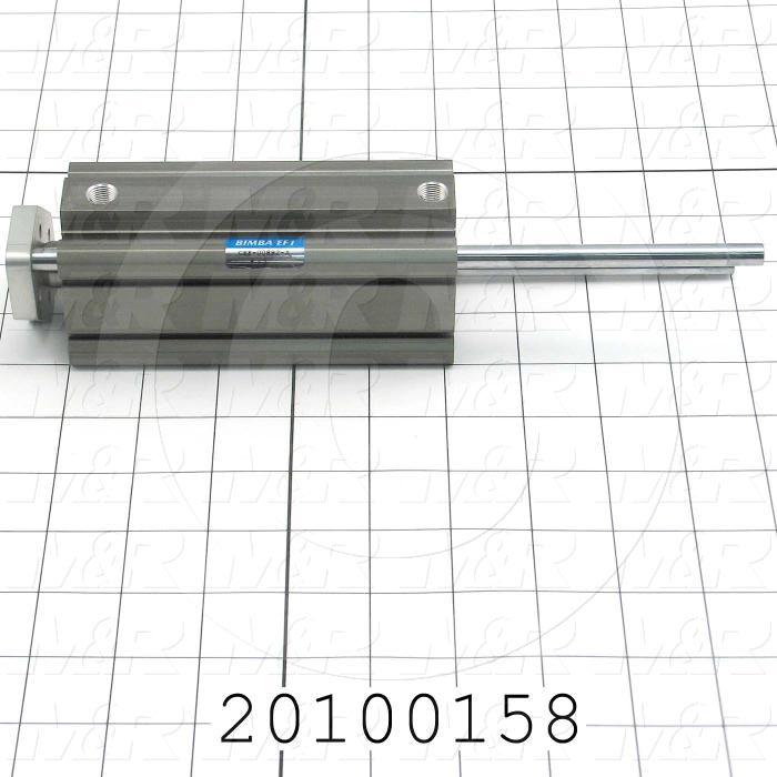 Air Cylinders, Single Rod Non-Rotating Type, Standard NFPA, Double Acting Model, 40 mm Bore, 100 mm Stroke, Rubber Bumper