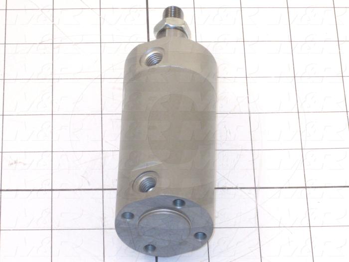 Air Cylinders, Single Rod Type, Double Acting Model, 40 mm Bore, 1" Stroke, Both Ends Cushion