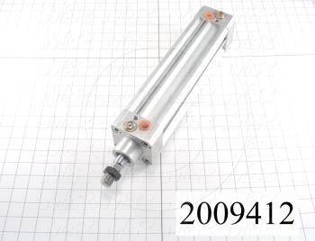 Air Cylinders, Single Rod Type, Double Acting Model, 63 mm Bore, 8.885" Stroke, Both Ends Cushion, Built In Flow Control, Sportsman 8 Stations Function, Built In Valve