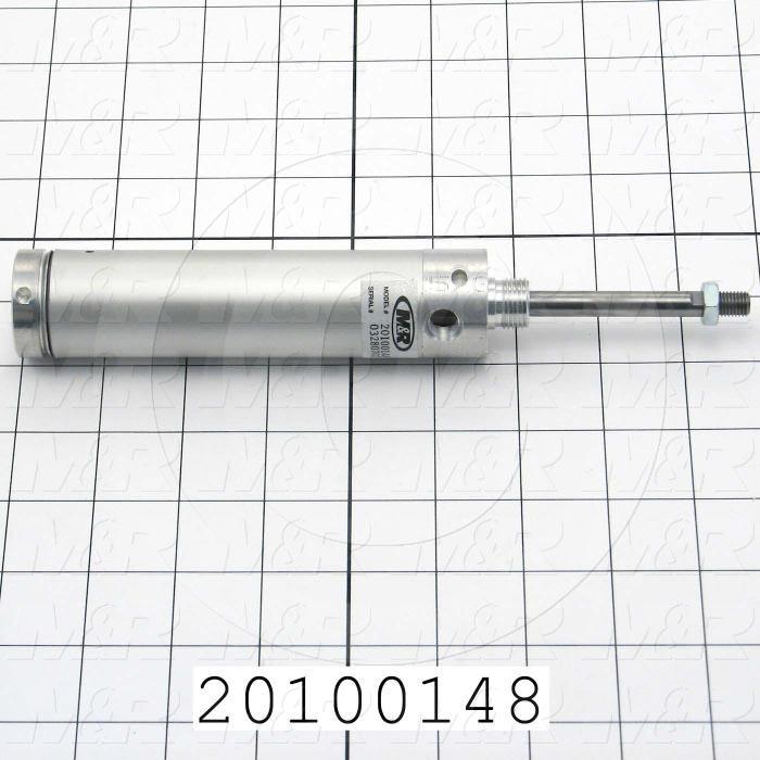 Air Cylinders, Single Rod Type, Standard NFPA, 5/16-24 UNF Rod Thread, Double Acting Model, 1 1/16" Bore, 2" Stroke