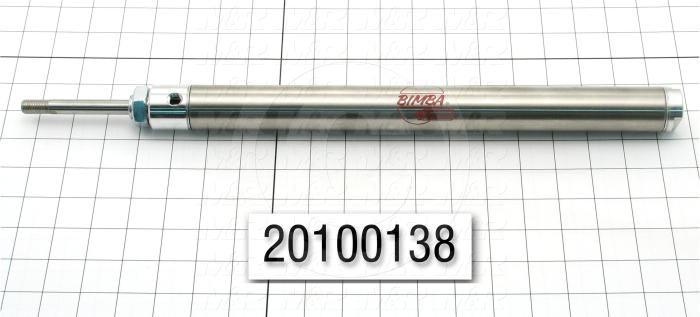 Air Cylinders, Single Rod Type, Standard NFPA, 7/16-20 UNF Rod Thread, 1 1/4" Bore, 12" Stroke