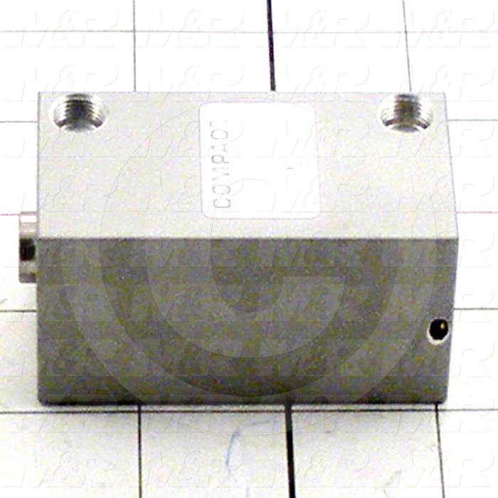 Air Cylinders, Square Cylinder Type, Double Acting Model, 1 1/8" Bore, 2" Stroke