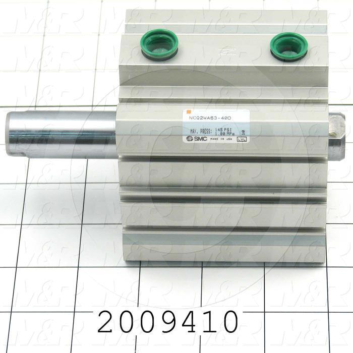 Air Cylinders, Square Cylinder Type, Double Rod Double Acting Model, 63 mm Bore, 40 mm Stroke