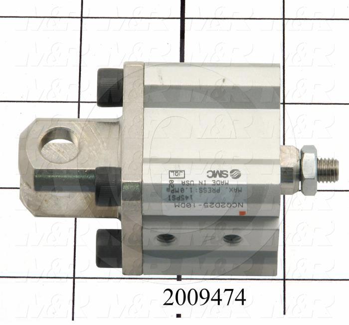 Air Cylinders, Square Rod Cylinder Type, M6 X 1.25 Rod Thread, Double Acting Model, 25 mm Bore, 10 mm Stroke