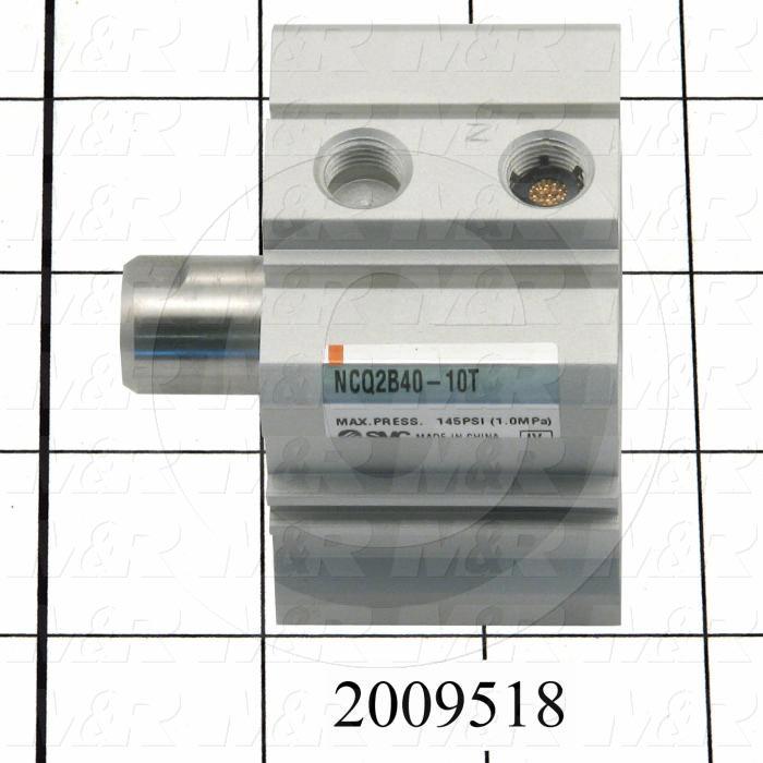 Air Cylinders, Square Rod Cylinder Type, M8 x 1.25 Rod Thread, Single Acting Model, 40 mm Bore, 10 mm Stroke