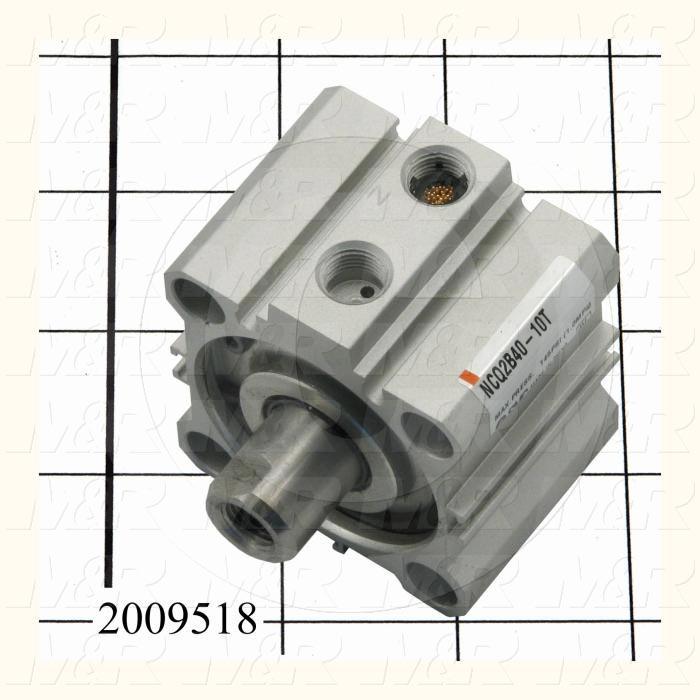 Air Cylinders, Square Rod Cylinder Type, M8 x 1.25 Rod Thread, Single Acting Model, 40 mm Bore, 10 mm Stroke