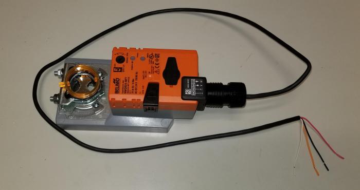 Air Damper Actuator, MFT/Programmable, 24V AC/DC, 70 IN-LB, Non-Spring Return