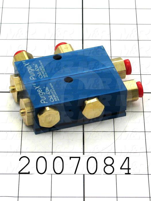 Air Injector Pump, 2 Pump(s) in the Unit, 2 Feeds, 3.25 in. Width, 4.09 in. Length, 40.00 psi Inlet Air Pressure Min., 120.00 psi Inlet Air Pressure Max.