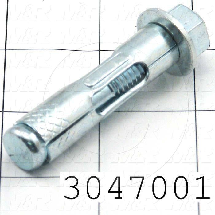 3047001 Anchor, Type Sleeve Stud Anchors for Concrete, Diameter 1/