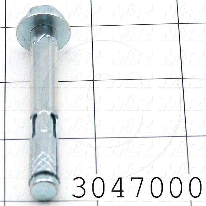 3047000 Anchor, Type Sleeve Stud Anchors for Concrete, Diameter 5/