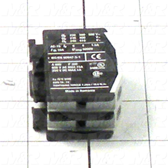 Aux Contact for Contactor, 2 Poles, 1 NO, 1 NC