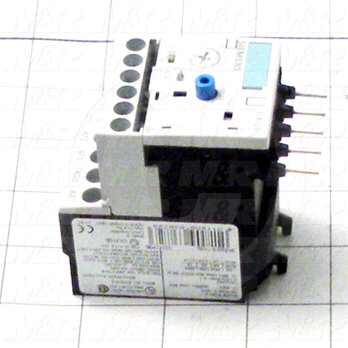 Aux Contact for Overload, 1 NO, 1 NC, 0.4A Minimum Current, 1.6A Maximum Current