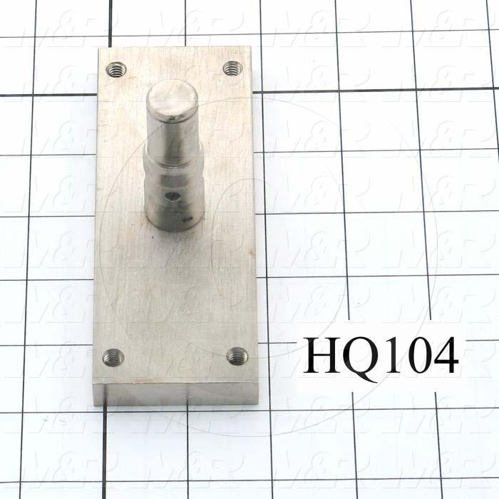 Axles, Vacuum Connect, 0.623", 2.063", Flange mounted, 1/4-20 X 4, Steel, Used on Rotating Vacuum Frame Assembly