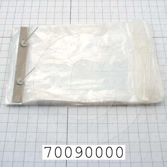 Bags, 10" x 14.25" x 1.75" Lip, 1 mil, (Case of 2000)