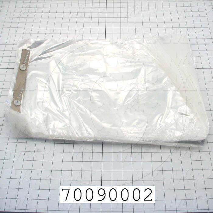 Bags, 13" x 20" x 1.5" Lip, 1 mil, (Case of 1000)