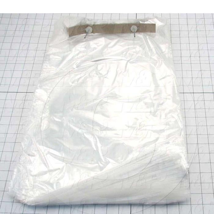 Bags, 13" x 20" x 1.5" Lip, With Suffocation Warning Label, 1 mil, (Case of 1000)