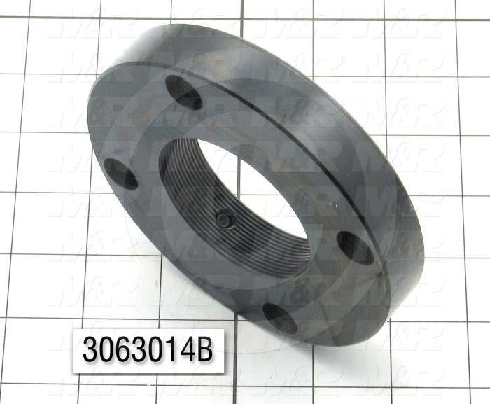 Ball Screw, Type : Ball Screw Nut Flange, Flange Diameter 4.650", Note : Use on Index  on Challenger II with Fanuc Servo Drive, with Ball Screw Nut # 3063014A