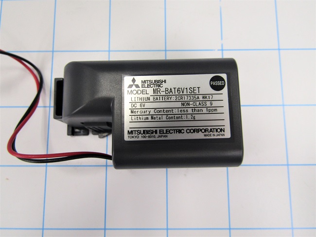 Battery, 6V, For MR-J4, Assembly Unit