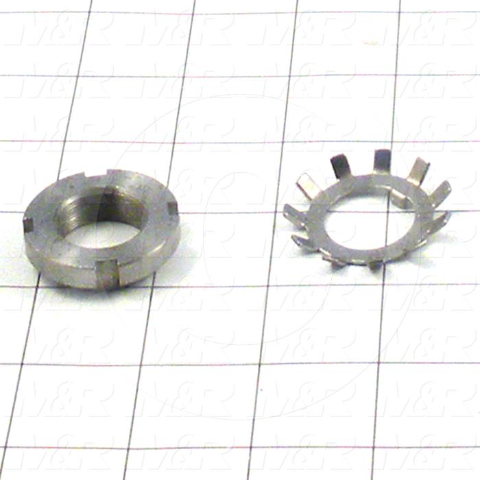 3013054 Bearing Locknuts, Type N04, Work With Lock Washer W04