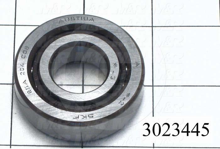 Bearings, Angular Contact 15 DEG, Accuracy Class ABEC-7, 20 mm Inside Diameter, 47 mm Outside Diameter, 14 mm Width, Open, Steel Material