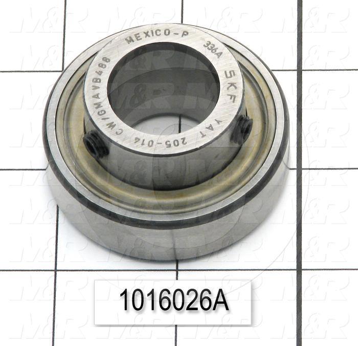 Bearings, Flanged Double Shielded General Purpose, 0.88" Inside Diameter, 2.05" Outside Diameter, 1.70" Width, Steel Material