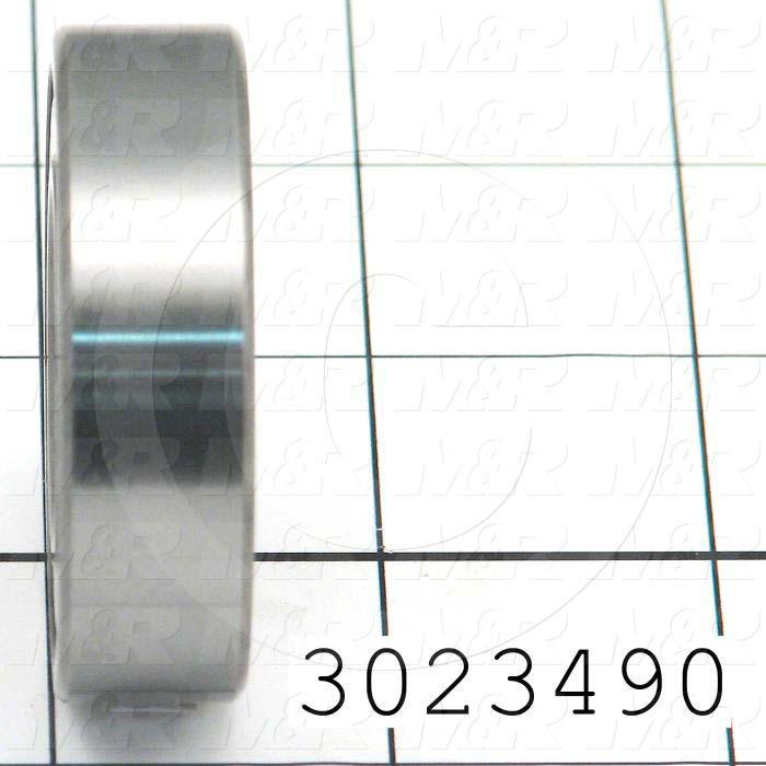 Bearings, Radial Ball, 1.00" Inside Diameter, 2.00 in. Outside Diameter, 0.563 in. Width, Double Sealed, Steel Material