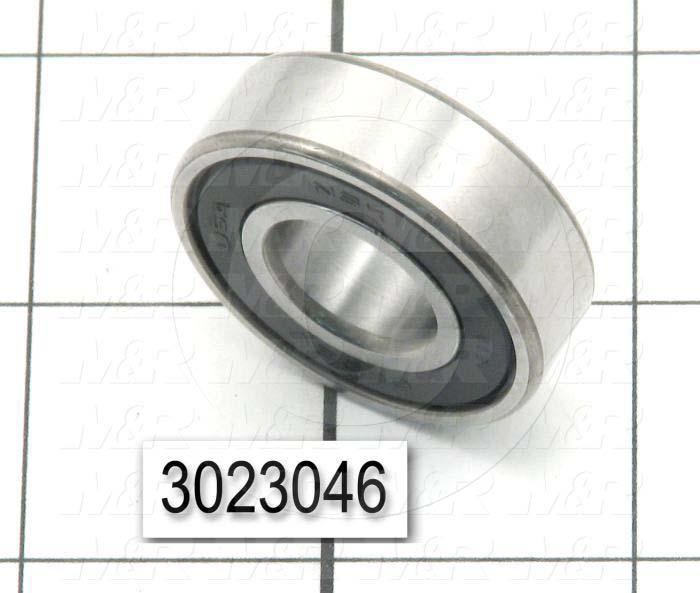 Bearings, Radial Ball, 11 mm Inside Diameter, 35mm Outside Diameter, 11 mm Width, Double Sealed, Steel Material