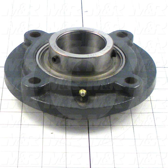 Bearings, Radial Ball, 2.19" Inside Diameter, 7.125" Outside Diameter, 2.453" Width, Double Sealed, Steel Material