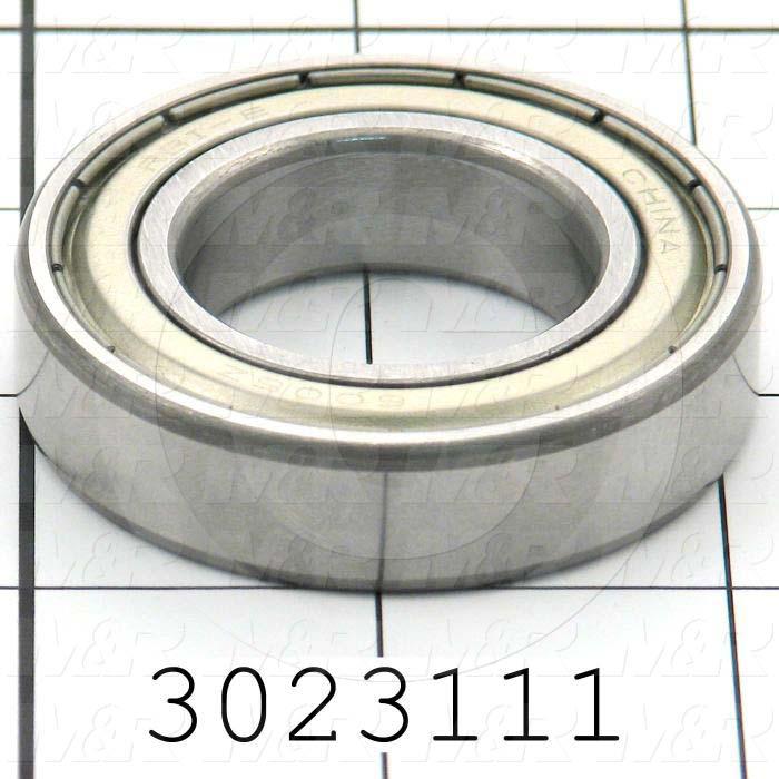 Bearings, Radial Ball, 30mm Inside Diameter, 55 mm Outside Diameter, 13 mm Width, Double Shielded, Steel Material