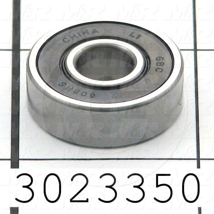 Bearings, Radial Ball, 8 mm Inside Diameter, 22 mm Outside Diameter, 7 mm Width, Sealed, Steel Material