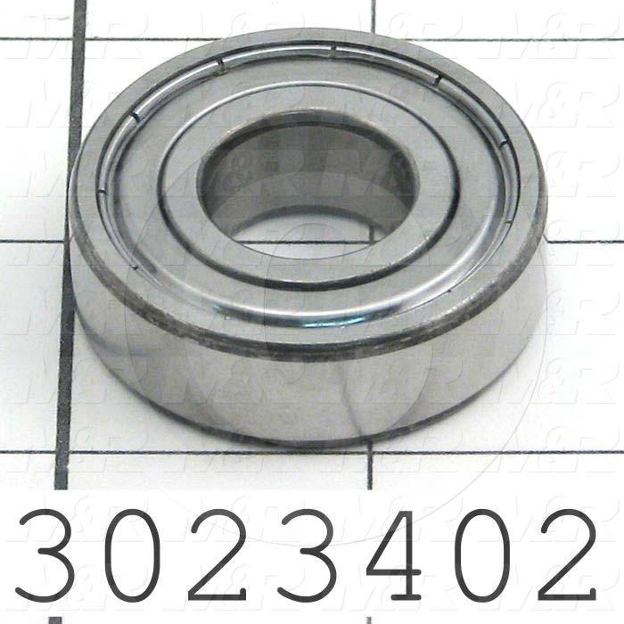 Bearings, Radial Ball, Accuracy Class C3, 17 mm Inside Diameter, 40 mm Outside Diameter, 12 mm Width, Double Shielded, Steel Material