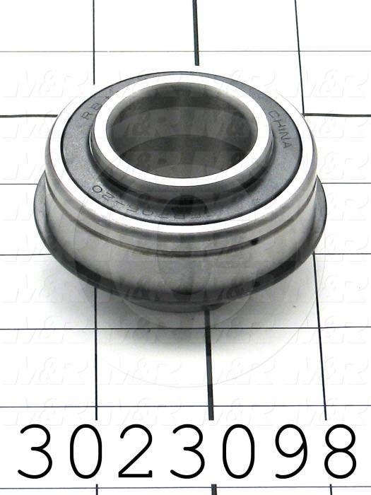Bearings, Radial Ball with Snap Ring, 1.25 in. Inside Diameter, 2.078" Outside Diameter, 1.69" Width, Double Sealed, Steel Material