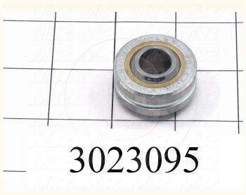 Bearings - Spherical, Inside Diameter 0.50 in., Outside Diameter 1.313", Ball With 0.687", Three-Piece Precision, Body Steel, Ball Steel, Race Bronze