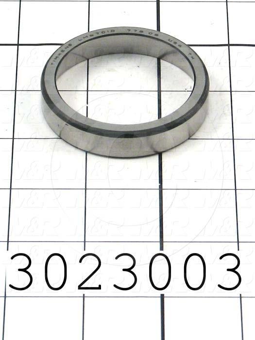Bearings, Taper Roller Cup, 59.13 mm Outside Diameter, 11.81 mm Width, Works with Part # 3023002