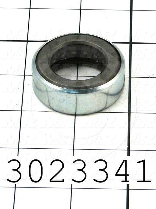 Bearings, Thrust Ball, 1.016" Inside Diameter, 1.75" Outside Diameter, 0.63" Width, Open, Unground, Banded, Series 600, Steel Material