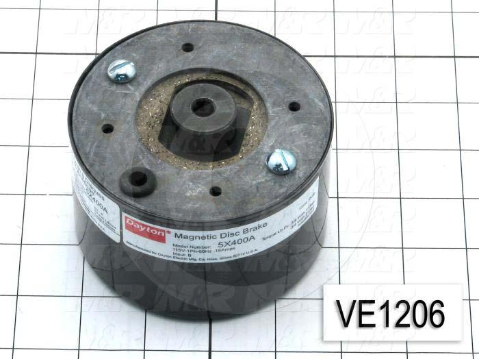 Brake, Magnetic Disc Brake, 115VAC, 16A, 60Hz, Single Phase