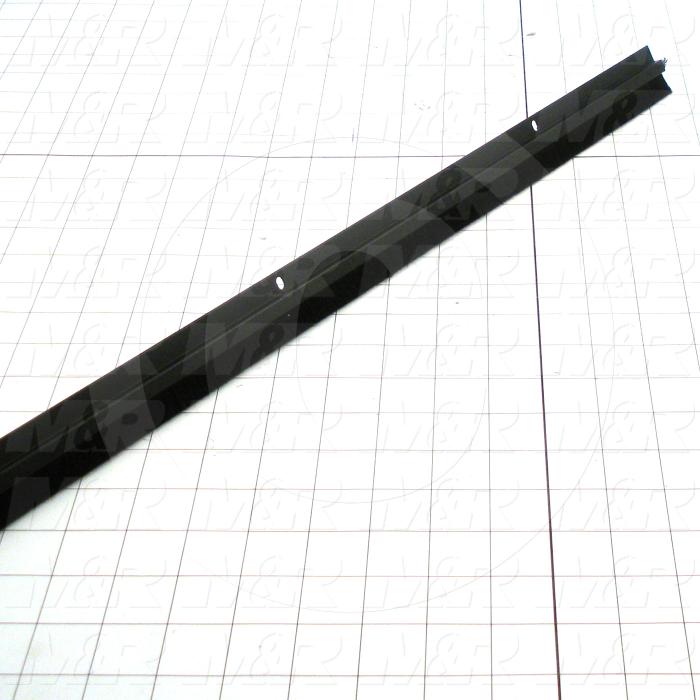Brush, Door Bottom Sweep Brush, Aluminum Material, 48" Overall Length, Flexible Nylon Insert